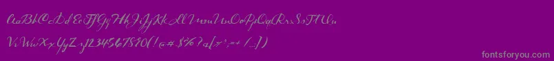 Шрифт DarkRoast – серые шрифты на фиолетовом фоне