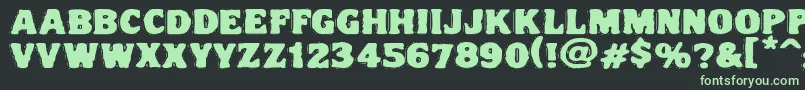 Vtc Nightofthedrippydeadfatcaps Font – Green Fonts on Black Background