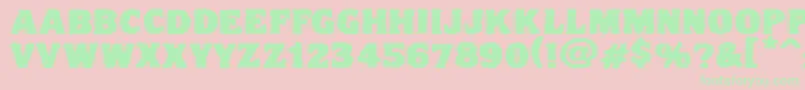 Vtc Nightofthedrippydeadfatcaps Font – Green Fonts on Pink Background