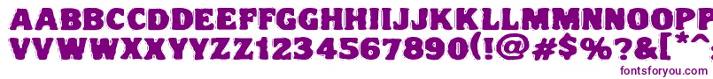 Vtc Nightofthedrippydeadfatcaps Font – Purple Fonts on White Background