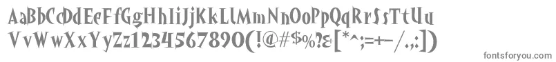 Шрифт Akahoggle – серые шрифты на белом фоне