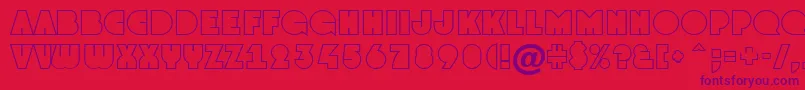 GrotootlNormal Font – Purple Fonts on Red Background
