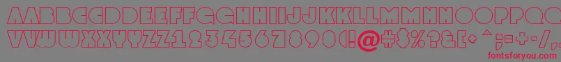 GrotootlNormal Font – Red Fonts on Gray Background
