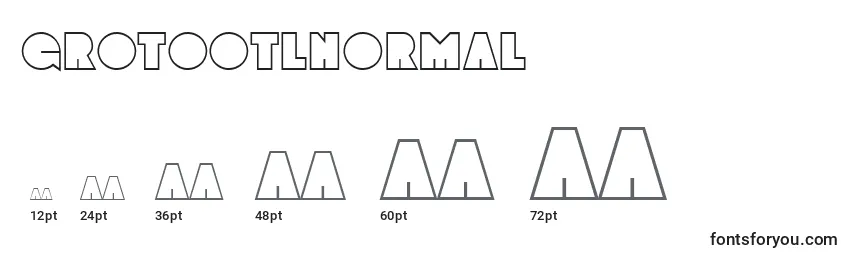 GrotootlNormal Font Sizes