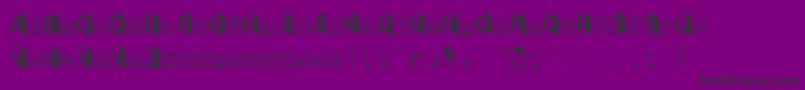 Шрифт Toasty – чёрные шрифты на фиолетовом фоне