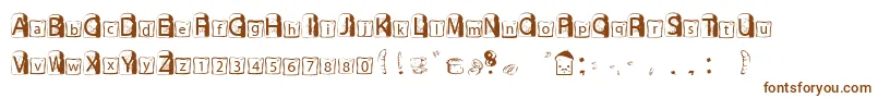 Toasty Font – Brown Fonts on White Background