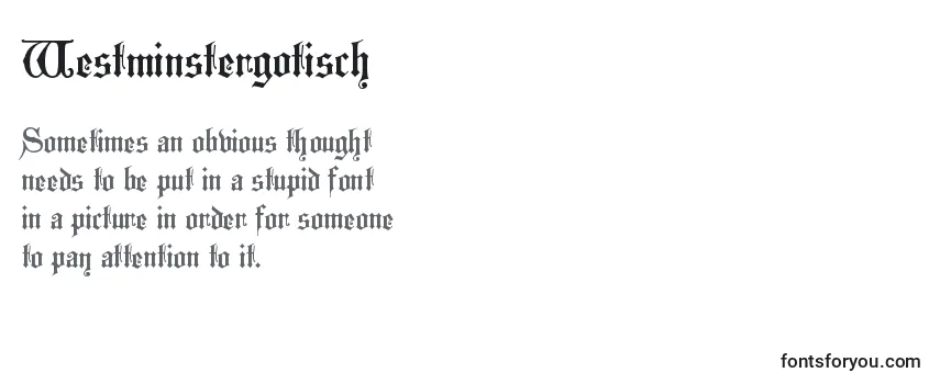 Шрифт Westminstergotisch