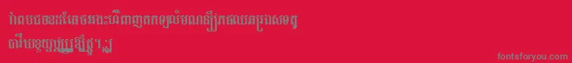 TaprumRegular Font – Gray Fonts on Red Background