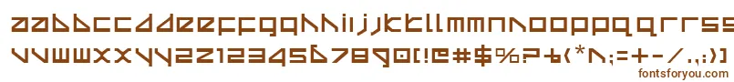 Deltav2-fontti – ruskeat fontit valkoisella taustalla