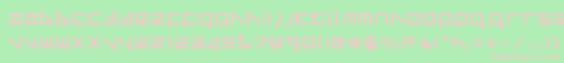 Czcionka Deltav2 – różowe czcionki na zielonym tle