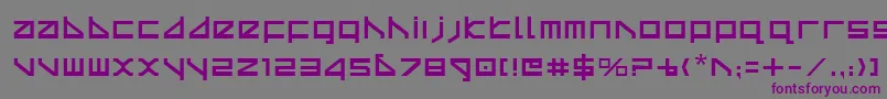 Deltav2-Schriftart – Violette Schriften auf grauem Hintergrund