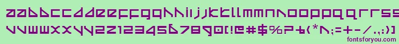 Deltav2 Font – Purple Fonts on Green Background
