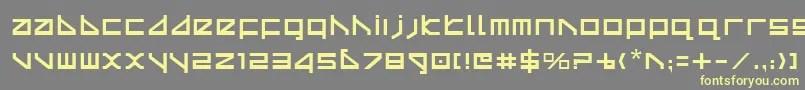 Deltav2 Font – Yellow Fonts on Gray Background