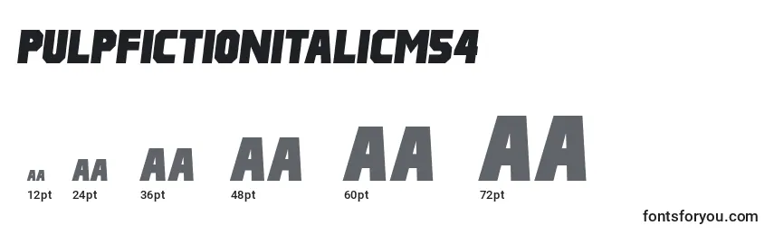 Размеры шрифта PulpFictionItalicM54