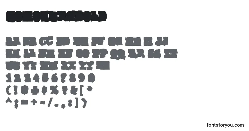 Schriftart GomokurgBold – Alphabet, Zahlen, spezielle Symbole