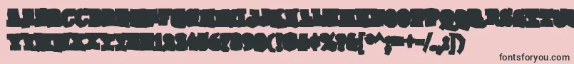 GomokurgBold Font – Black Fonts on Pink Background