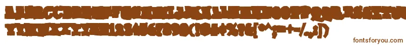 GomokurgBold Font – Brown Fonts on White Background