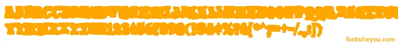 GomokurgBold Font – Orange Fonts on White Background