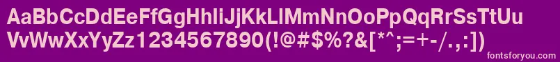 Pragmaticactt85b Font – Pink Fonts on Purple Background