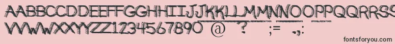 fuente BrokenSoulDemo – Fuentes Negras Sobre Fondo Rosa