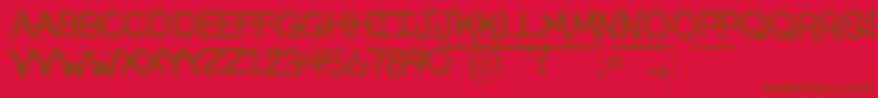 BrokenSoulDemo Font – Brown Fonts on Red Background