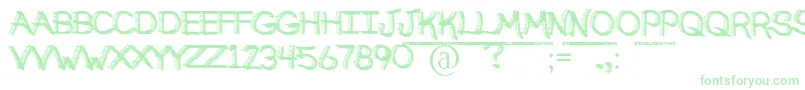 BrokenSoulDemo Font – Green Fonts on White Background