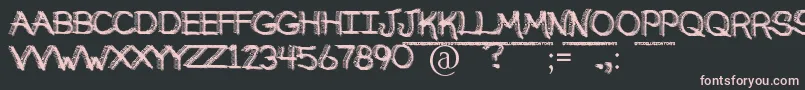BrokenSoulDemo Font – Pink Fonts on Black Background