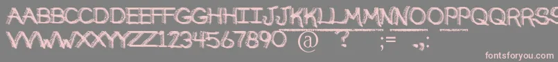 BrokenSoulDemo Font – Pink Fonts on Gray Background