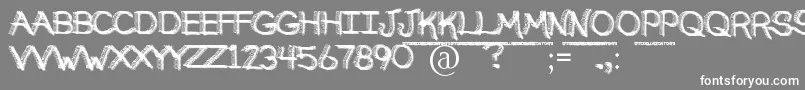 BrokenSoulDemo Font – White Fonts on Gray Background