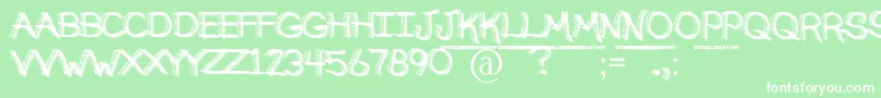 BrokenSoulDemo Font – White Fonts on Green Background