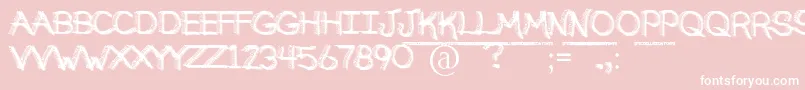 BrokenSoulDemo Font – White Fonts on Pink Background