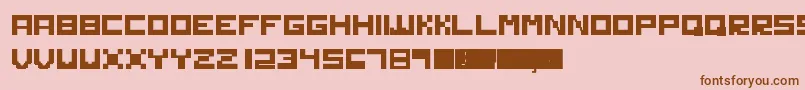 Solid-fontti – ruskeat fontit vaaleanpunaisella taustalla