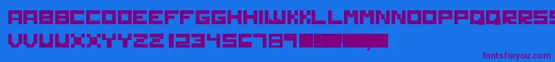 Шрифт Solid – фиолетовые шрифты на синем фоне