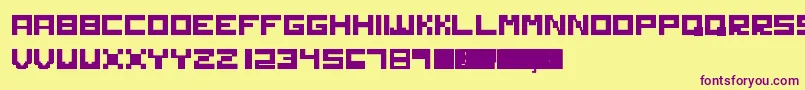 Шрифт Solid – фиолетовые шрифты на жёлтом фоне