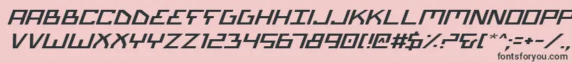 フォントBiotypei – ピンクの背景に黒い文字