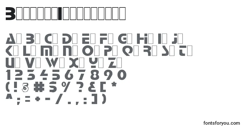 Schriftart BabylonIndustrial – Alphabet, Zahlen, spezielle Symbole