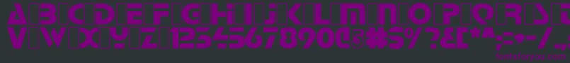 BabylonIndustrial Font – Purple Fonts on Black Background
