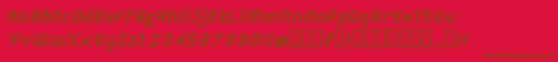 Futileex Font – Brown Fonts on Red Background