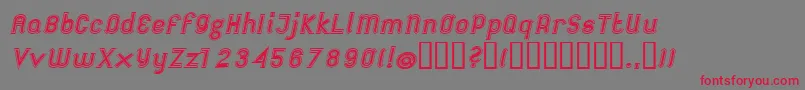 Futileex Font – Red Fonts on Gray Background