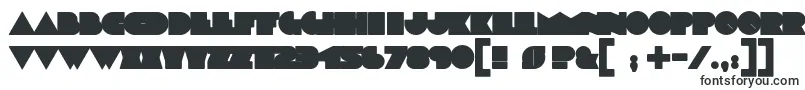 Шрифт MooFont – заполненные шрифты
