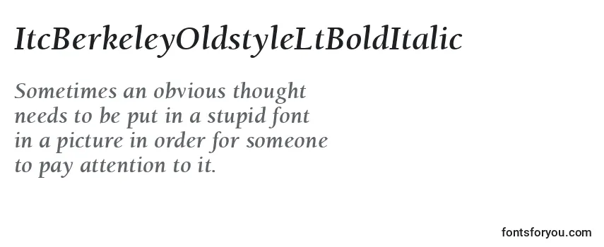 ItcBerkeleyOldstyleLtBoldItalic-fontti