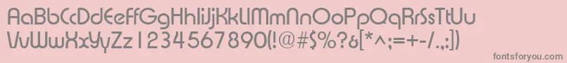 XpressSf Font – Gray Fonts on Pink Background