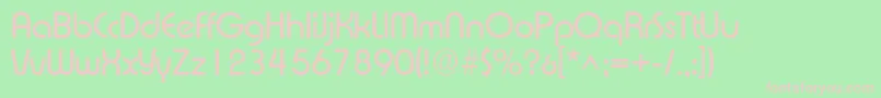 XpressSf Font – Pink Fonts on Green Background