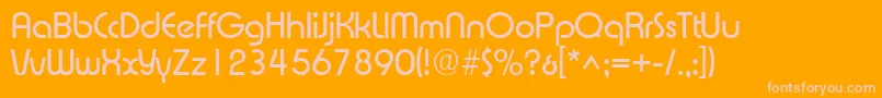 XpressSf Font – Pink Fonts on Orange Background