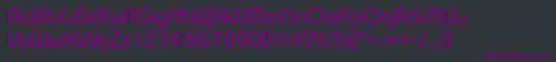 XpressSf Font – Purple Fonts on Black Background