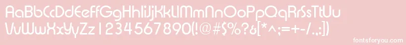 XpressSf Font – White Fonts on Pink Background