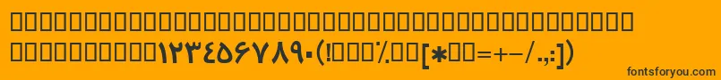 fuente BTrafficBold – Fuentes Negras Sobre Fondo Naranja