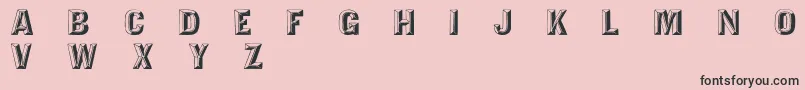TejaratchiWd Font – Black Fonts on Pink Background