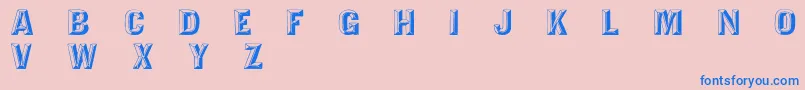 TejaratchiWd Font – Blue Fonts on Pink Background