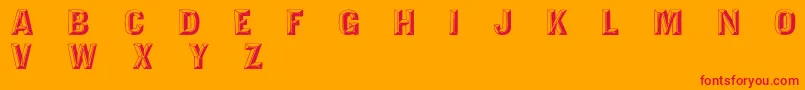 TejaratchiWd Font – Red Fonts on Orange Background